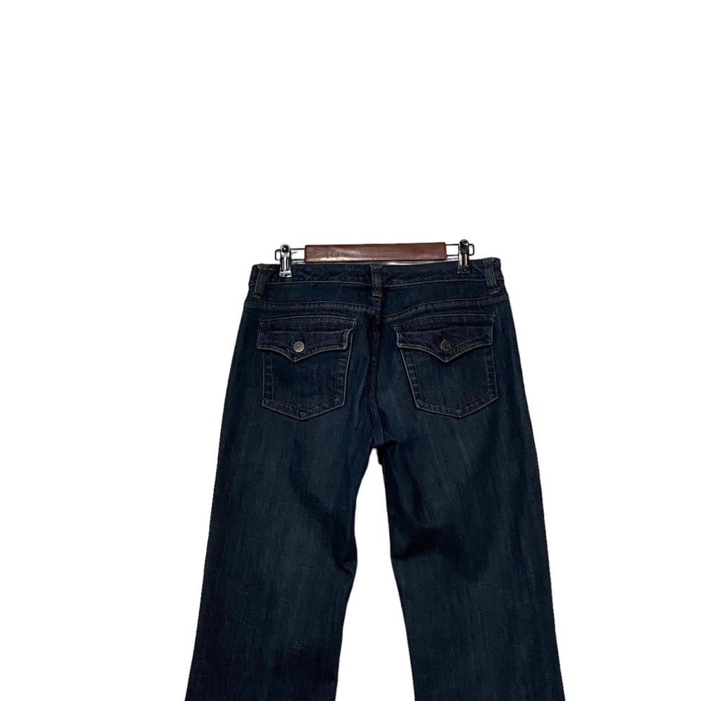 The Limited Authentic Original Flare Jeans Flap Back Pockets Blue - Picture 9 of 14